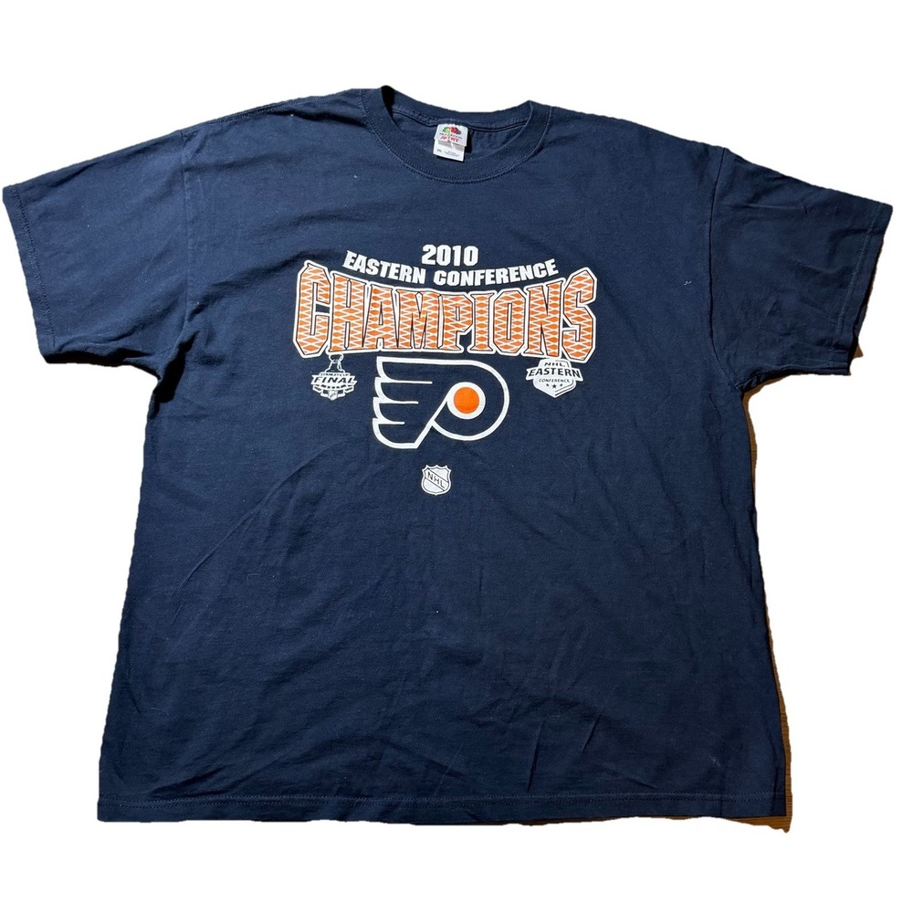 Philadelphia Flyers 2010 Eastern Conference‎ Champions NHL T Shirt 2XL